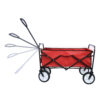 Folding Wagon Garden Shopping Beach Cart (Red)