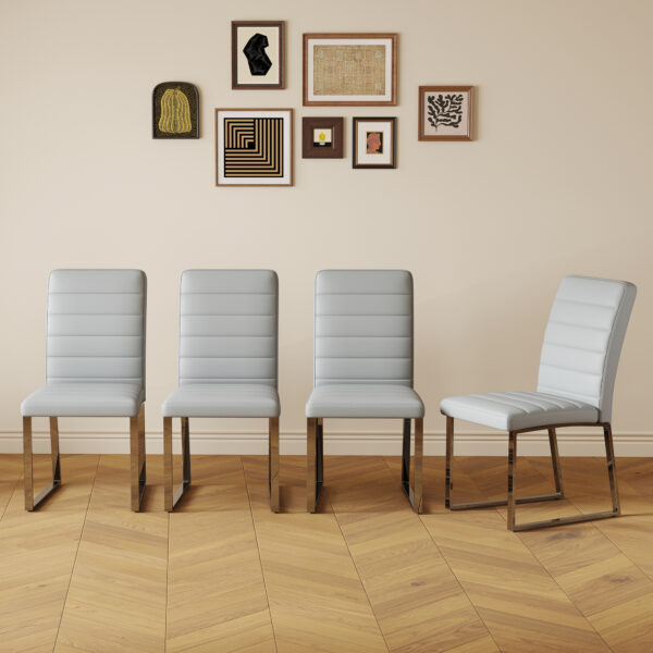 3e89d374fc204e4882029c6b8b5cc7d6_57fb2ab6744b328ccb0a208bc140dd08 4-Pack - Heavy-duty chairs set: 2.1" thick cushion, iron frame, perfect for home or office. Classic colors, great value