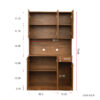 70.87" Tall Wardrobe& Kitchen Cabinet, with 6-Doors, 1-Open Shelves and 1-Drawer for bedroom,Walnut