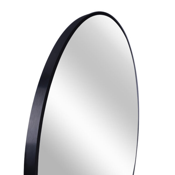 32 Inch Black Metal Framed Round Bathrrom Mirror for Wall.(W2203134044)