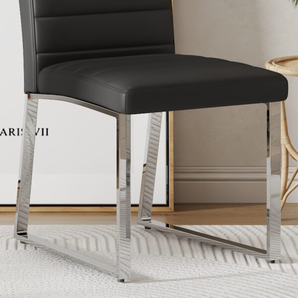 45b18f8d134545c4b5914f7dc6a9b019_360f9f6af6703dccad122f6024292bbb 2-Pack - Premium PU office/dining chairs with high-density foam, sturdy iron legs (electroplate/spray paint), multiple colors. Easy assembly