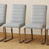 4-Pack - Heavy-duty chairs set: 2.1" thick cushion, iron frame, perfect for home or office. Classic colors, great value