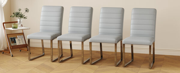 472a2ff2caf74839b92e63a50127764c_98021cefa112ba6415dfd2ab47a7cfef 4-Pack - Heavy-duty chairs set: 2.1" thick cushion, iron frame, perfect for home or office. Classic colors, great value