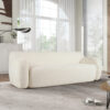 U_Style 81.5" Minimalist Compression Sofa, Curved Design, 3-Seater Casual Sofa for Living Rooms, Bedrooms, and Apartments