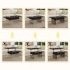 Multifunctional Lift Top Coffee Table -Black Marble Pattern, Essential for Modern Homes.Tempered Glass Legs,Multiple Color Options,Lift Top Feature.Perfectly Fitting Into Both Living Rooms And Office.