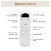 (Same as W882P244711) 52 Inch Flush Mount Ceiling Fan DC 3 Solid Wood Fan Blade Noiseless Reversible Motor Remote Control With Light
