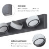 (Same as W1340110595/L2010) 45" Modern 6-Light LED Vanity Light, Sleek Black Bathroom Wall Light Fixture for Mirror, Shower, and Bathroom Decor