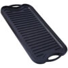 Pre-Seasoned Cast Iron Reversible Rectangular Grill/Griddle, Black,20inch x 10inch