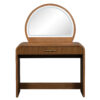 39" Makeup Vanity Table with Mirror Touch Screen Lighted Mirror, Dressing Table with Drawer for Bedroom, Espresso