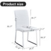 4-Pack - Heavy-duty chairs set: 2.1" thick cushion, iron frame, perfect for home or office. Classic colors, great value W1151134525