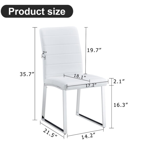 4eec7b54774241c685b6b69d8b7d9807_7f6fdf422755153b4f66624971e9daa1 4-Pack - Heavy-duty chairs set: 2.1" thick cushion, iron frame, perfect for home or office. Classic colors, great value W1151134525