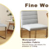 2-Pack - Premium PU office/dining chairs with high-density foam, sturdy iron legs (electroplate/spray paint), multiple colors. Easy assembly