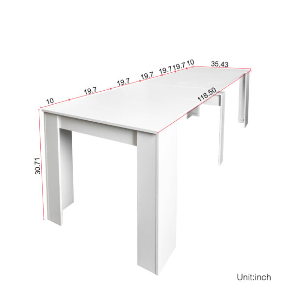 50378d0dedfd4f10a0454341d82246a5_20230316_6b9922da9ce3fca56407d0c40d4383f8 Multifunctional extendable console table