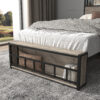 Twin Bed Frames , Headboard and Charging Station & LED Light for Bedroom, Solid and Stable, Noise Free, No Box Spring Needed, Easy Assembly