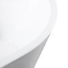 67" Acrylic Freestanding Bathtub, stand alone bathroom tub, Glossy White, Toe-tap Chrome Drain, cUPC Certified