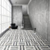 12*12 Waterjet marble,White Grey 2 color, natural marble, for floor and wall,polished marble tile, natural stone, genuine marble, real marble, 1 box each pattern 4 pcs