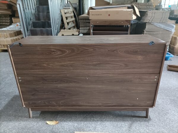 Sideboard Buffet Cabinet With Storage ,Carved 4 Door Sideboard,Multifunctional Accent Cabinet With Adjustable Layer Board For Living Room, Entryway, Hallway, Office, Kitchen and Dining Room