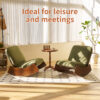 Comfortable Glider Rocking Chair, High-Quality Upholstery Glider Chair, Solid Wood Frame, Perfect for Multiple Settings Accent Reading Chair for Bedroom,Living Room,Nursery