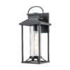 Outdoor Porch Lights, Textured Black Exterior Lighting Fixtures Wall Mount, Modern Outdoor Wall Sconce Lantern for House, Front Porch, Anti-Rust Waterproof Outdoor Garage Lights for Coach (1 pack)