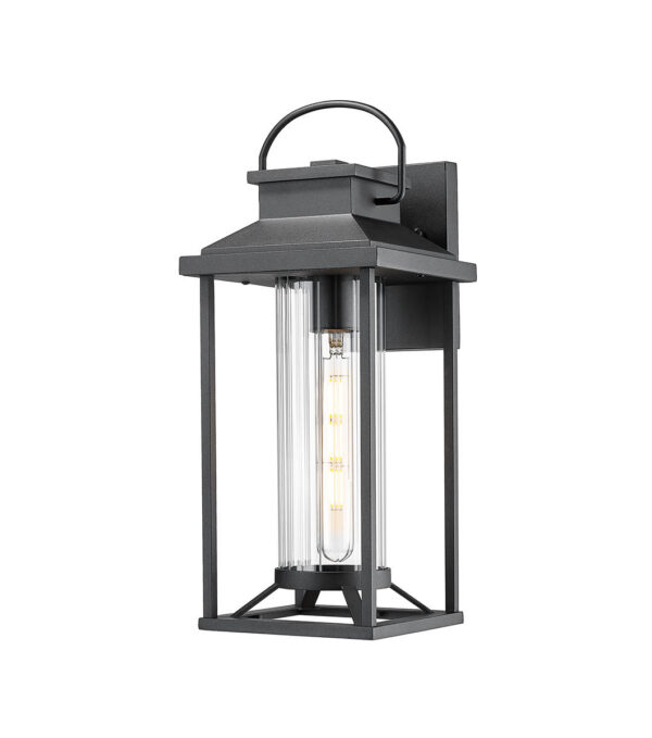 Outdoor Porch Lights, Textured Black Exterior Lighting Fixtures Wall Mount, Modern Outdoor Wall Sconce Lantern for House, Front Porch, Anti-Rust Waterproof Outdoor Garage Lights for Coach (1 pack)