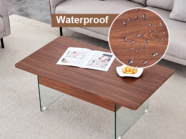 5899f88235db4b3a9ee4370c4ea3fa5a_d9914636c98fa07d47fc901bb191d95e Multifunctional Lift Top Coffee Table -Dark Wood Color Grain Sticker, Essential for Modern Homes.Tempered Glass Legs,Lift Top Feature.Perfectly Fitting Into Living Rooms And Office.