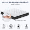 Queen Size Mattress,12 Inch Hybrid Mattress, Individually Pocketed Innerspring, Medium Firm