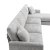 119*55" Modern Oversized Sectional Sofa,L-shaped Luxury Couch Set with 2 Free pillows,5-seat Chenille Indoor Furniture with Chaise for Living Room,Apartment,Office,2 Colors
