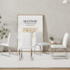 4-Pack - Heavy-duty chairs set: 2.1" thick cushion, iron frame, perfect for home or office. Classic colors, great value W1151134525