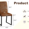 2-Pack - Premium PU office/dining chairs with high-density foam, sturdy iron legs (electroplate/spray paint), multiple colors. Easy assembly