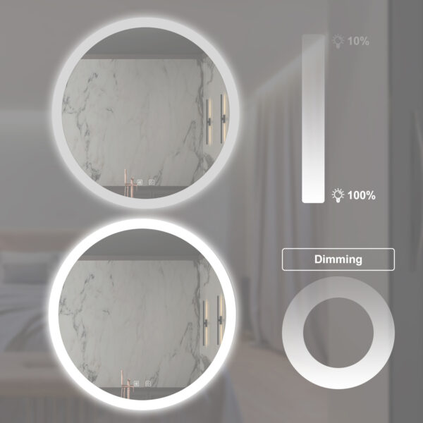 5e952be9314a4b099a658fb4499fe426_4dd3f019f253073aa286b5e076184b4a 24inch Bathroom Led Classy Vanity Mirror with High Lumen,Dimmable Touch,Wall Switch Control, Anti-Fog ,CRI 95 Adjustable 3000K-4500K-6000K ,IP54 Waterproof Energy saving