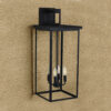 (Same as W1340119953/L1014) 4-Light Black Outdoor Wall Light (No Bulbs)