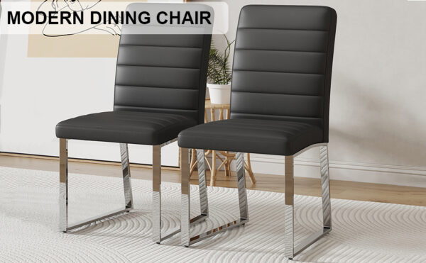 6127a8e0301747e79bae46fa4edc0caf_4c2a86aee48f95e85616455d3b9f66b0 2-Pack - Premium PU office/dining chairs with high-density foam, sturdy iron legs (electroplate/spray paint), multiple colors. Easy assembly