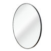 32 Inch Black Metal Framed Round Bathrrom Mirror for Wall.(W2203134044)
