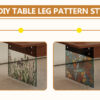 Multifunctional Lift Top Coffee Table -Dark Wood Color Grain Sticker, Essential for Modern Homes.Tempered Glass Legs,Lift Top Feature.Perfectly Fitting Into Living Rooms And Office.