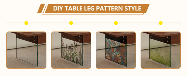 62ba27f9e43748d5aec351faf9f8479f_5e9d2fc3a019698b13f71c76be17fd28 Multifunctional Lift Top Coffee Table -Dark Wood Color Grain Sticker, Essential for Modern Homes.Tempered Glass Legs,Lift Top Feature.Perfectly Fitting Into Living Rooms And Office.