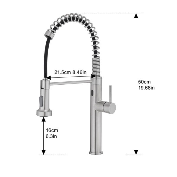 Touchless Kitchen Faucet,Hands Free Automatic Smart Kitchen Faucet