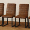 4-Pack - Heavy-duty chairs set: 2.1" thick cushion, iron frame, perfect for home or office. Classic colors, great value