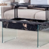 Multifunctional Lift Top Coffee Table -Black Marble Pattern, Essential for Modern Homes.Tempered Glass Legs,Multiple Color Options,Lift Top Feature.Perfectly Fitting Into Both Living Rooms And Office.