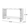 Mirod Vintage Industrial Console Table - Classic Minimalist Design with Premium Wood Veneer and Distressed Finish