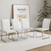 4-Pack - Heavy-duty chairs set: 2.1" thick cushion, iron frame, perfect for home or office. Classic colors, great value W1151134525