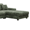 Convertible U-shaped Combination Sofa, Corduroy Fabric, Modern Comfortable Large Size 4 Seat Sofa, Living Room Double Lounge Chair ,Green