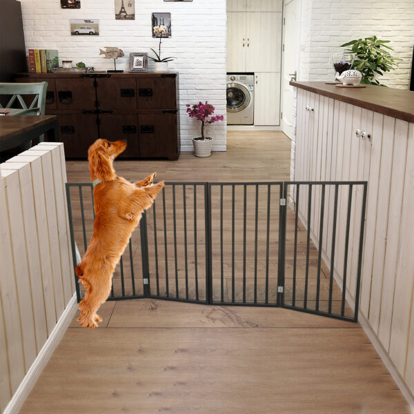 68644de0d4dc4cd28eb8cce447c86f98_20210706_bf04477894be62d2a2c51b9195c029e1 Pet Gate - Dog Gate for Doorways, Stairs or House – Freestanding, Folding, brown, Arc Wooden