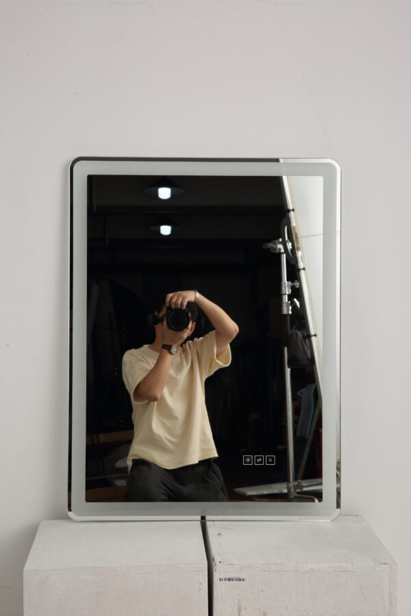 48*32 inch Bathroom Mirror with Led Lights , Anti-Fog Lighted Vanity Mirrors for Wall Mounted, 3 Colors and 5 level Dimmable, Horizontal/Vertical