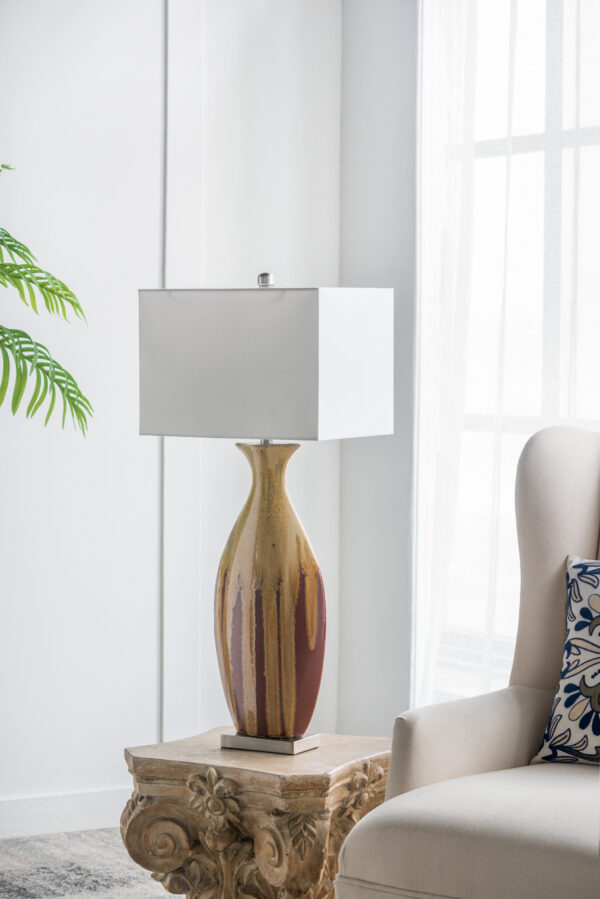 16x10.5x36" Ceramic Table Lamp