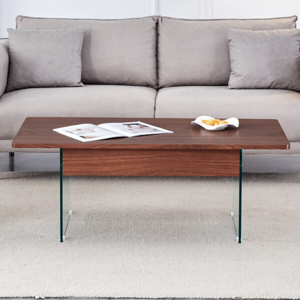 69291cb3b6ce43fab79e98a586ed6475_089545a206cf7b89b576c3474f94ca78 Multifunctional Lift Top Coffee Table -Dark Wood Color Grain Sticker, Essential for Modern Homes.Tempered Glass Legs,Lift Top Feature.Perfectly Fitting Into Living Rooms And Office.