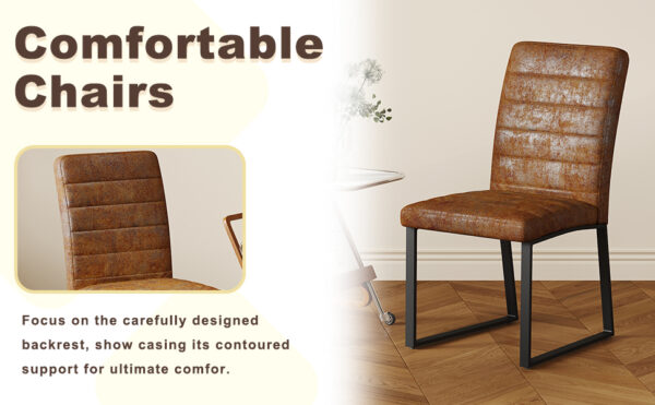 69c2a756cf40426382f689dd51c4841c_fe2dcd2dab7c4312881f77582645b622 4-Pack - Heavy-duty chairs set: 2.1" thick cushion, iron frame, perfect for home or office. Classic colors, great value