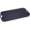 Pre-Seasoned Cast Iron Reversible Rectangular Grill/Griddle, Black,20inch x 10inch