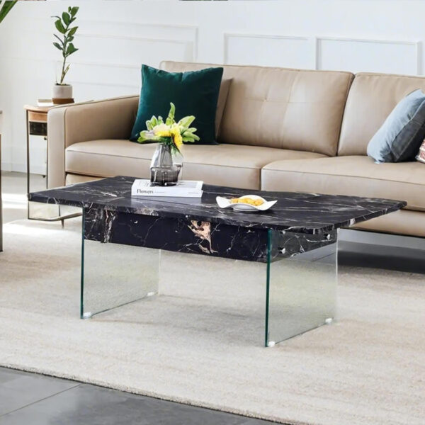 6a6e4041d834400ebfd743a6cb68837c_26bf5bb06c9e3743b1482d58b7e2dd29 Multifunctional Lift Top Coffee Table -Black Marble Pattern, Essential for Modern Homes.Tempered Glass Legs,Multiple Color Options,Lift Top Feature.Perfectly Fitting Into Both Living Rooms And Office.