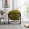 Outdoor Rattan Rocking Chair,Padded Cushion Rocker Recliner Chair Outdoor for Front Porch, Living Room, Patio, Garden, Olive Green