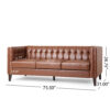 Mirod Comfy 3-seat Sofa with Tufted Back , Modern for Living Room